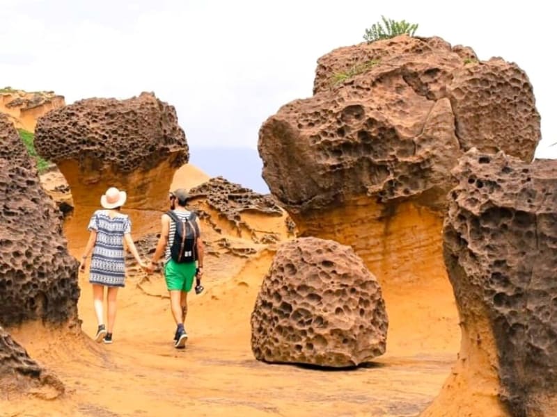 Wander among the magical rock formations of Yehliu Geopark
